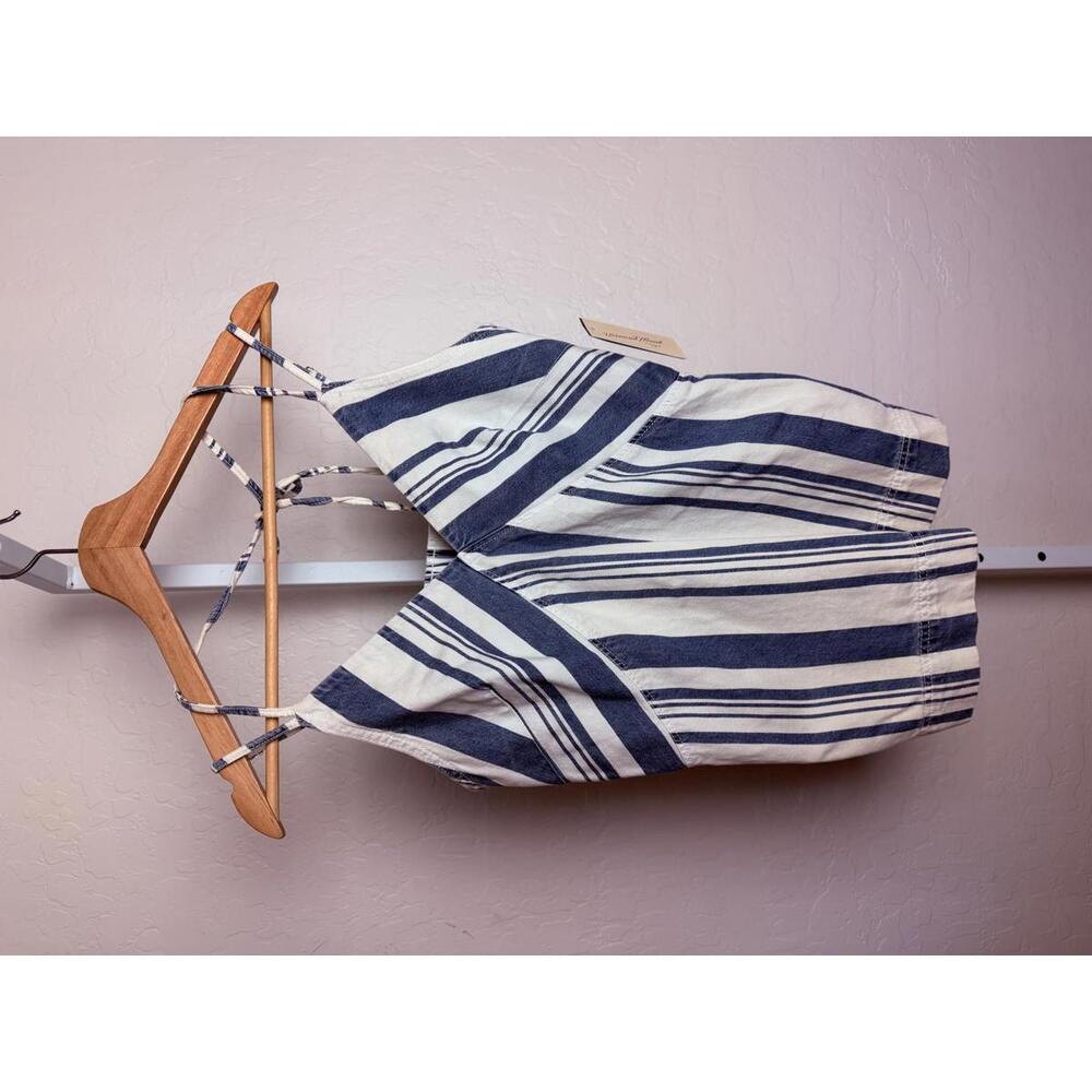 Universal Thread Blue & White Striped Cami Tank Top Small